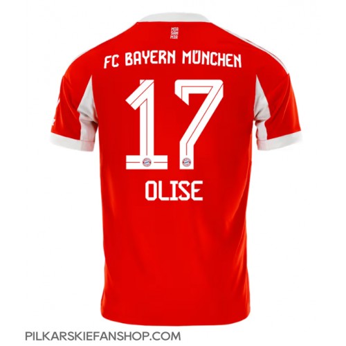 Koszulka piłkarska Bayern Munich Michael Olise #17 Strój Domowy 2025-26 tanio Krótki Rękaw Koszulka piłkarska Bayern Munich Michael Olise #17 Strój Domowy 2025-26 tanio Krótki Rękaw